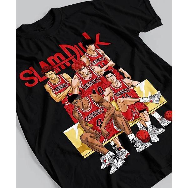 เสื้อยืดสำหรับ Anime Slam Dunk Equipo ญี่ปุ่น Anime Manga Shirt