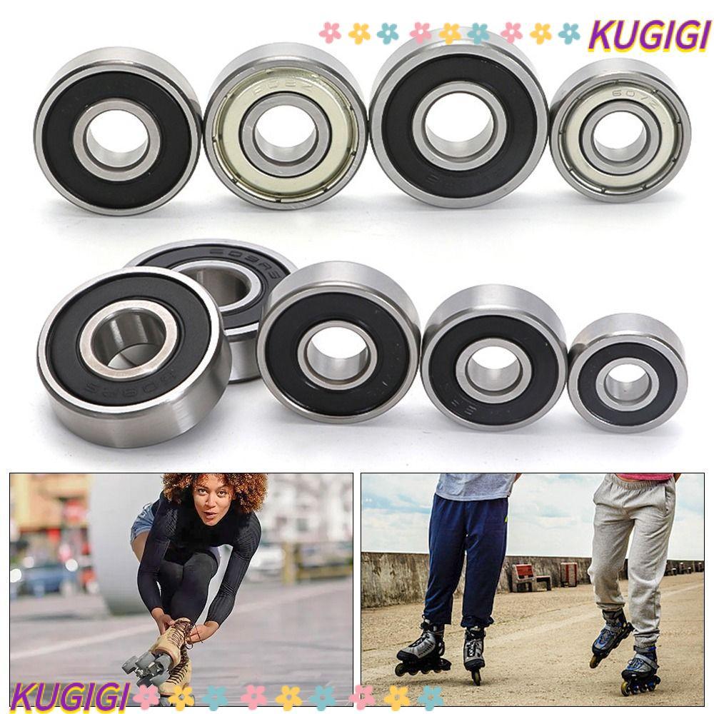 KUGIGI 1 ชิ้นเครื่องพิมพ์, 608ZZ 608RS 609ZZ 609RS Double Shield Ball Bearing, Deep Groove Bearing เหล็ก 6000ZZ 6000RS 6001ZZ 6001RS Roller Skates สกู๊ตเตอร์