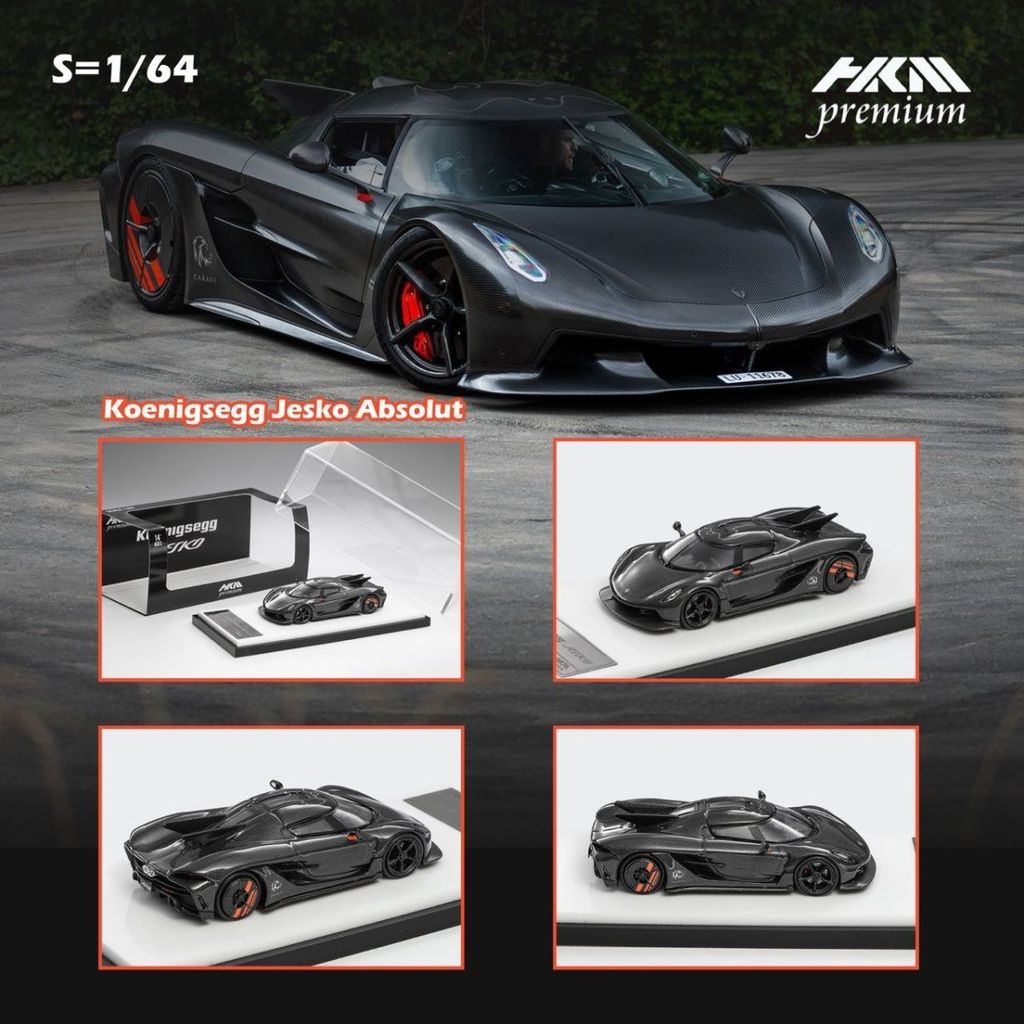 HKM Premium 1/64 Koenigsegg Jesko Absolut High Speed Version โมเดลรถ รถของเล่น สําหรับเด็กผู้ชาย ของขวัญวันเกิด ของเล่นเด็ก รถสะสม#peetyeee