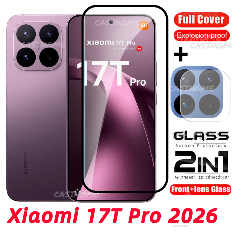 Xiaomi 17T 17TPro 2026 กระจกนิรภัยป้องกันหน้าจอโปร่งใสคลุมทั้งหมดฟิล์มสําหรับ Xiaomi 17T 17T 17 T T17 17TPro Xiaomi17T Pro Ultra 4G 5G กระจกนิรภัยเลนส์กล้อง