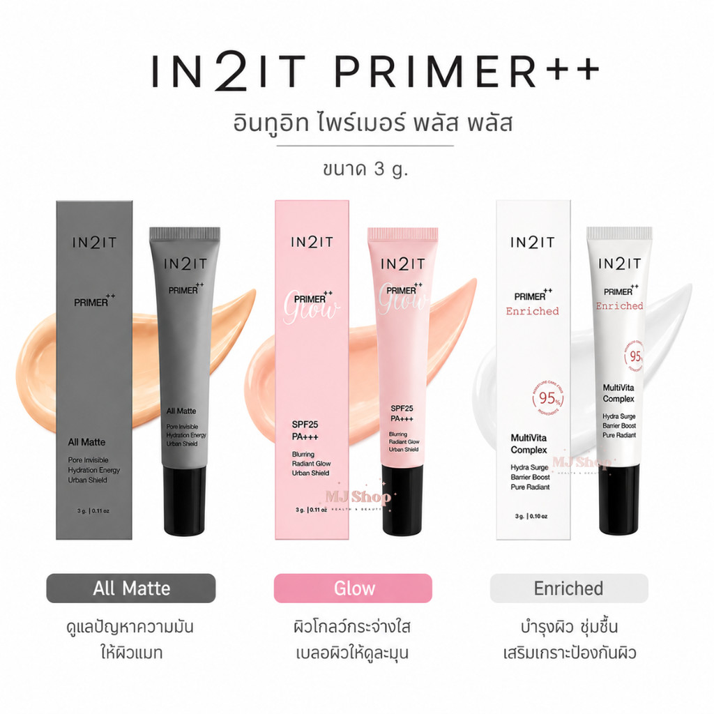 ขนาดพกพา อินทูอิท ไพรเมอร์ IN2IT PRIMER++ (3 กรัม)
