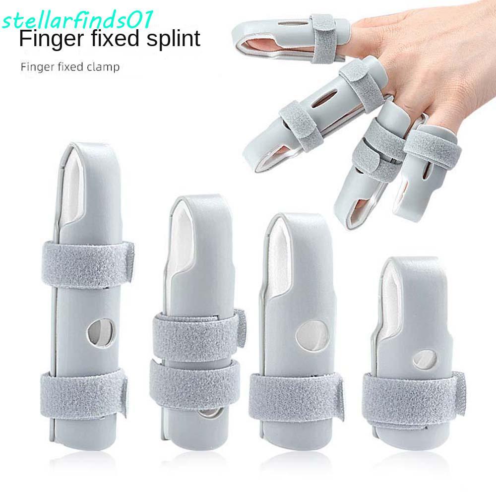 STELLARFIND Splint นิ้ว, Finger Care เครื่องมือ Joint Stabilizer Fixed Finger Cots, ปรับ Fix Strap Protector ยืดแตกหัก Finger Correction Brace กลางแจ้ง