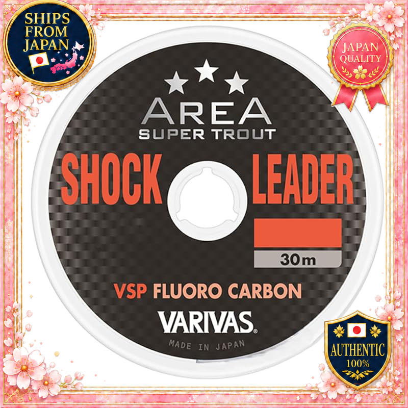 VARIVAS Super Trout Area Shock Leader VSP Fluoro 30m Natural 2-5lb