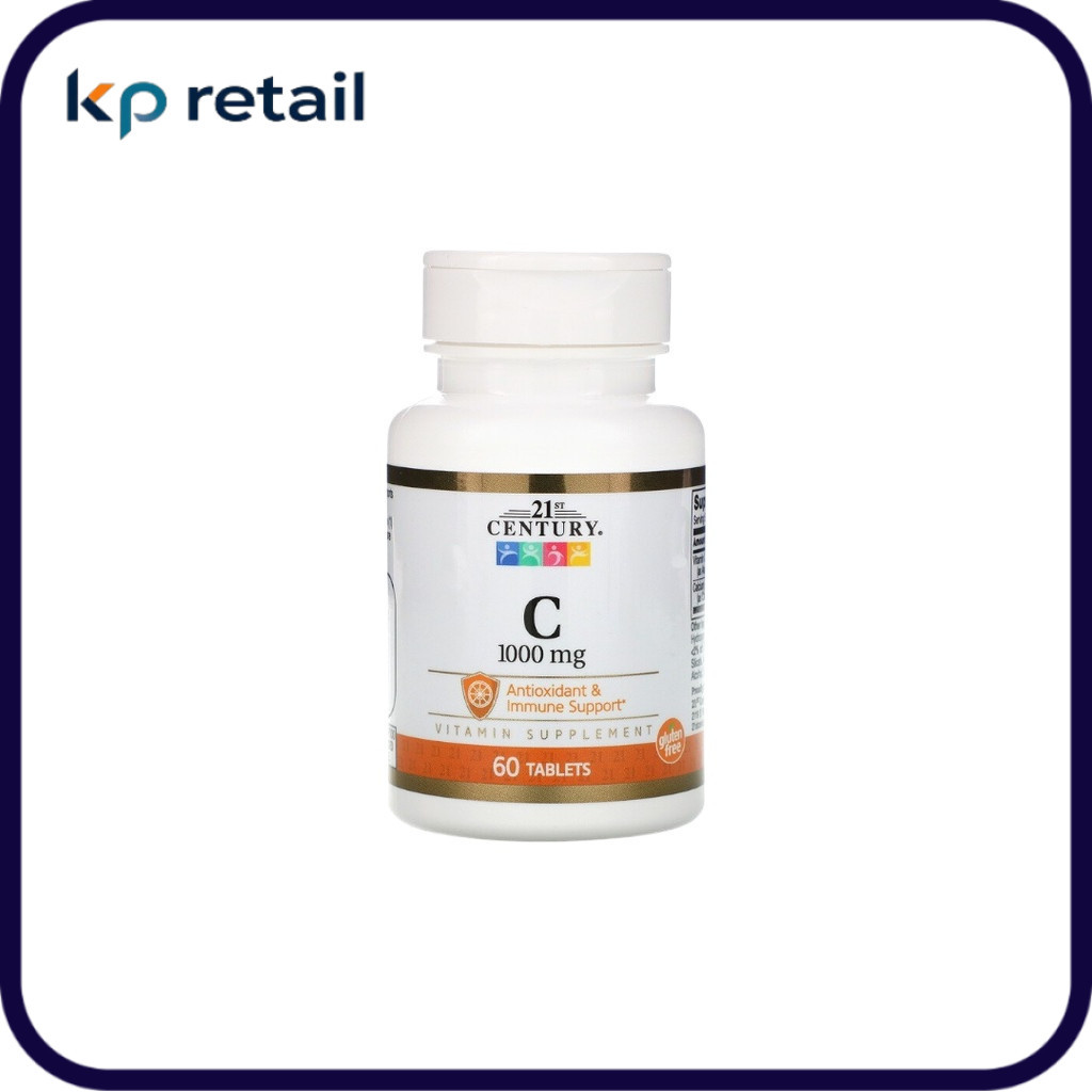 พร้อมส่ง 21st Century, Vitamin C, 1,000 mg, 60 Tablets