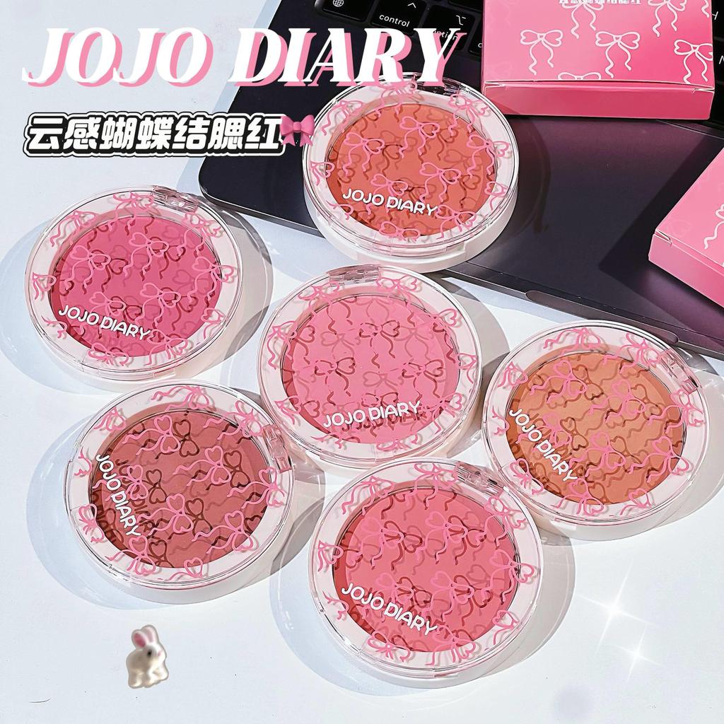 ของแท้เกาหลี Sweet Girl Cloudy Bow Blush Cushion Fluffy หดตัวบรรยากาศธรรมชาติ Repairing Girl Matte