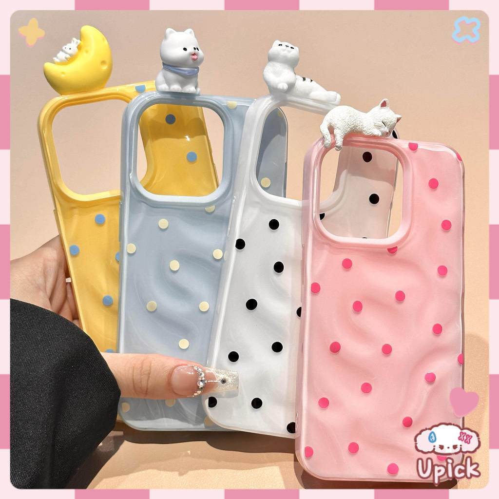 Upick-เคสออปโป้ For oppo A17 A5 A9 A39 A57 A15 A15S A35 A18 A38 A3X A6 Pro A16 A31 A38 A52 A53 A93 เคส ลายจุดสีสันสดใส