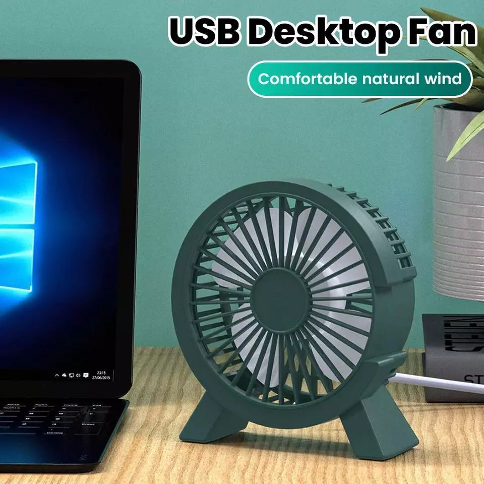 Mini USB Desktop Fan Portable Rechargeable thumbnail 3