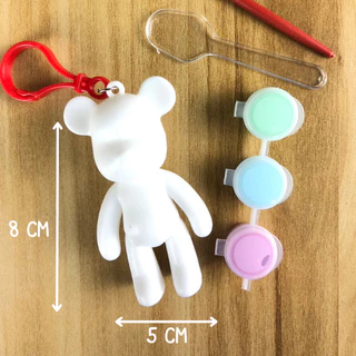 ตุ๊กตาระบายสีเด็ก ของ DIY ตุ๊กตาปูนปลาสเตอร์ 2ตัวสุ่ม พร้อมสีและพู่กัน ของแจกเด็กอนุบาลศิลปะ ของเล่นจิ๋ว ของขวัญเด็ก ชุด