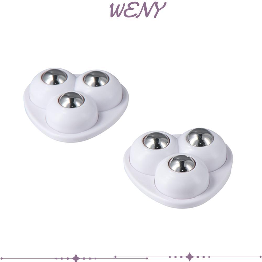 WENY 4/16 ชิ้น Sticky Swivel Pulley ถังขยะด้านล่างวางถังสีขาว Universal Self-กาวล้อ