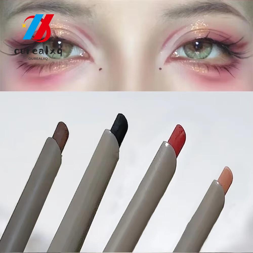 OUREAPH Rose Red Eyeliner, Matte Waterproof Formula Wine Red Eyeliner, Natural Silky Smooth Easy To 