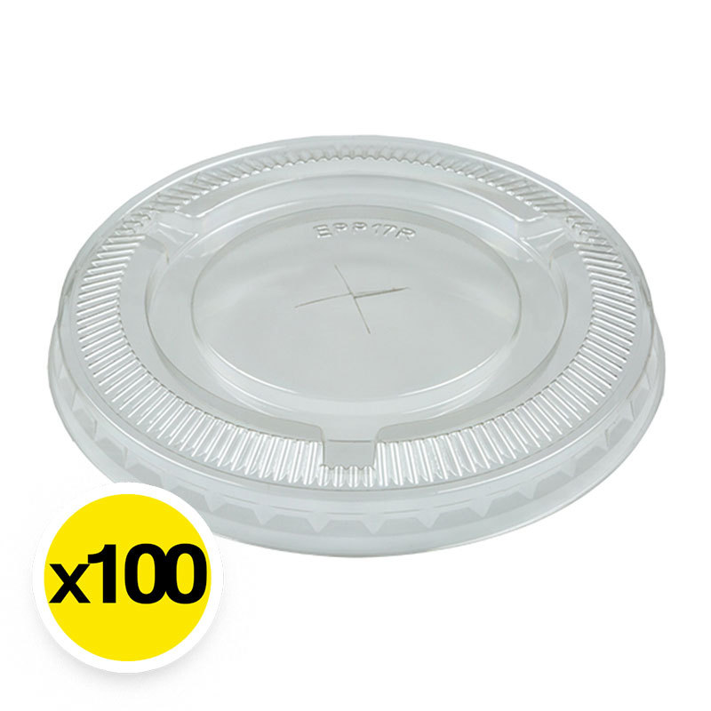เอโร่ ฝาเรียบ PET 93 มม. เจาะรู x 100 (ARO Flat Lid PET 93 mm x 100) โปโลแมน POLOMAN