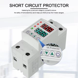 อุปกรณ์ป้องกันไฟเกิน ไฟตก 40A/63A 220V กันไฟกระชาก จอแสดงค่าแม่นยำ รีเซ็ตอัตโนมัติ ป้องกันเครื่องใช้ไฟฟ้าเสียหาย