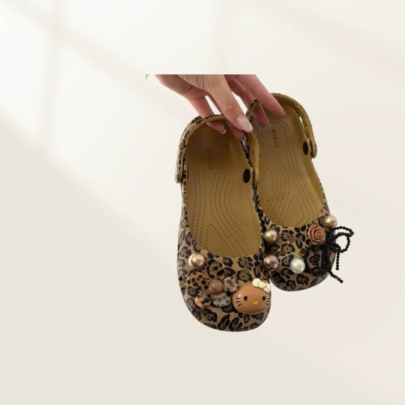 High-End Mary Jane Ballet Hole รองเท้าอุปกรณ์เสริม Pearl diy รองเท้าดอกไม้หัวเข็มขัดอุปกรณ์เสริมที่ถอดออกได้รองเท้าหัวเข็มขัด