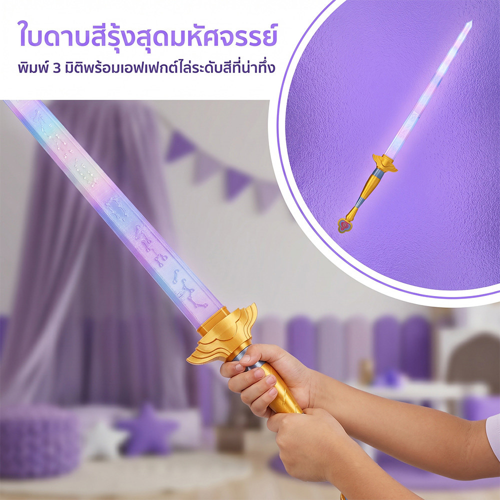 ดาบของเล่น สามารถใช้เป็นพร็อปคอสเพลย์หรืออุปกรณ์ประกอบฉากได้ สำหรับเด็กและผู้ใหญ่