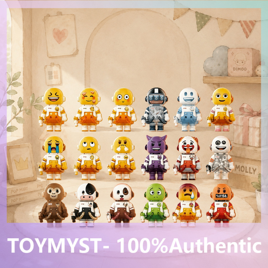 POPMART MEGA SPACE MOLLY100% x อีโมจิ™Series Mystery Box เล่นอินเทรนด์ของแท้