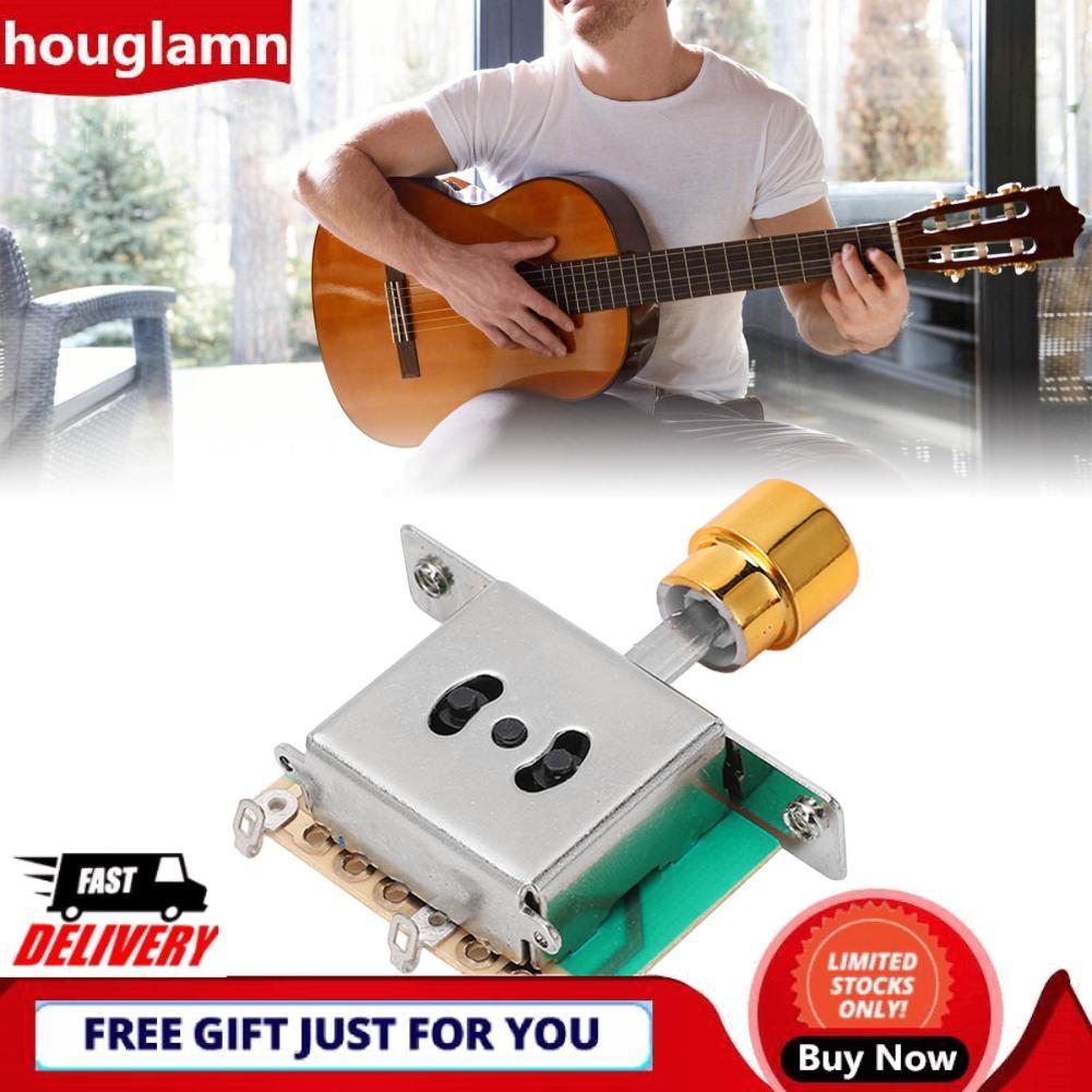 Houglamn สวิตช์สลับ 3 ทางกีตาร์โลหะตัวเลือกรถกระบะไฟฟ้าสำหรับ (ทอง) Generic30fxqg4cu6-12
