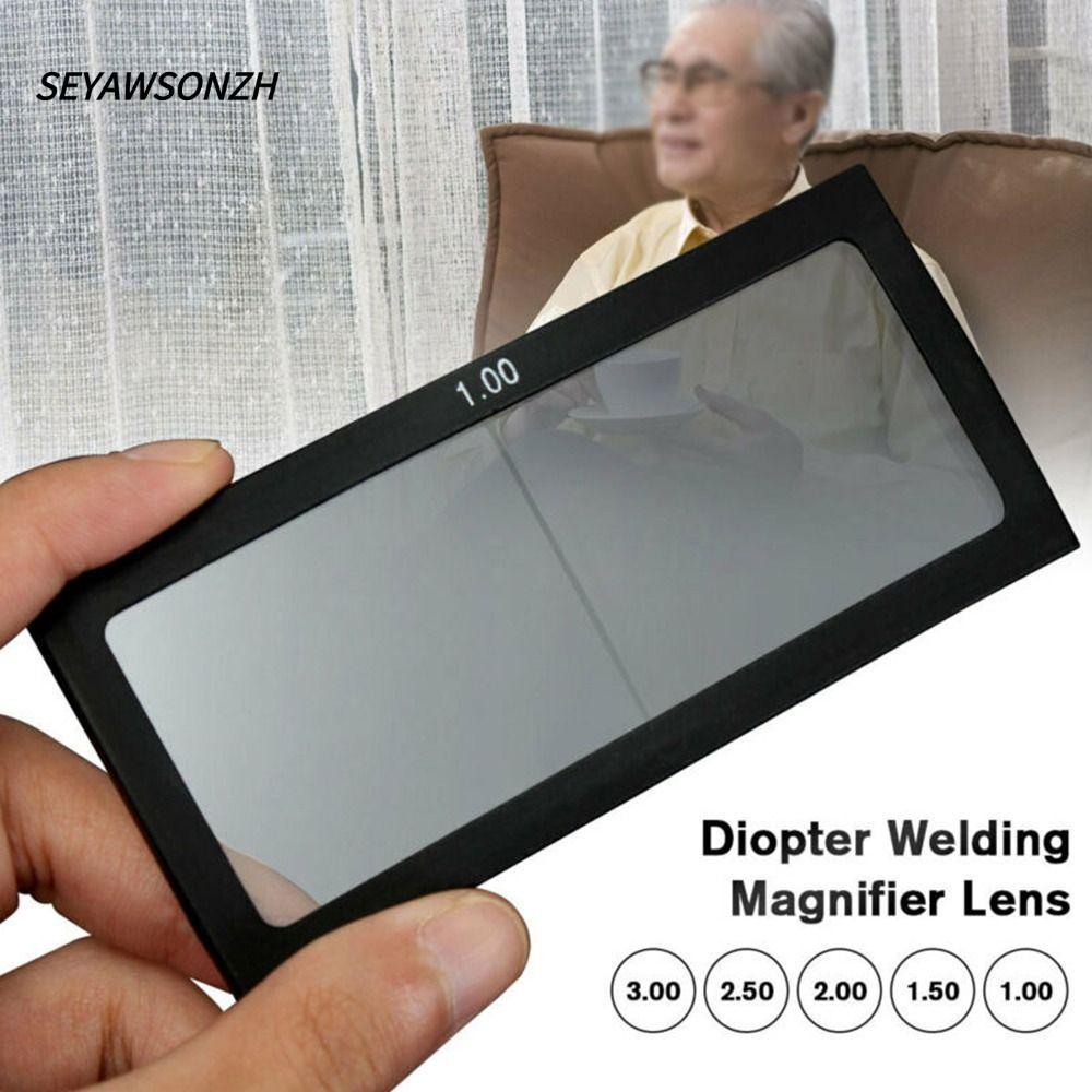 SEYAWSONZH แว่นขยายเชื่อม Diopter โปร่งใส 0.75-3 กระจกป้องกันดวงตา