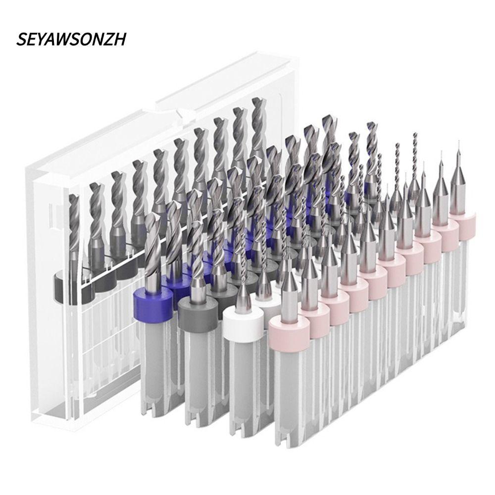 SEYAWSONZH ดอกสว่าน PCB เหล็กทังสเตน PCB Twist เจาะไม้ CNC เจาะคาร์ไบด์ข้าวโพดแกะสลักเจาะ