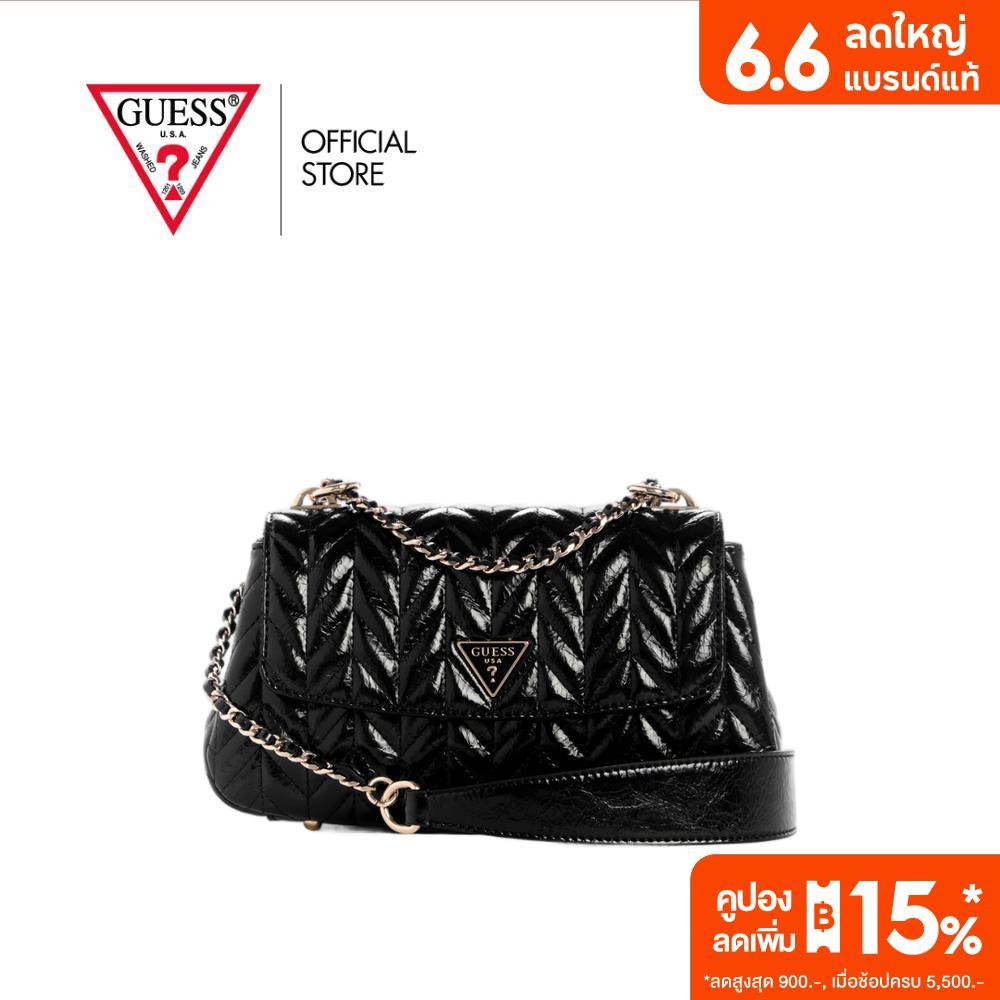 GUESS กระเป๋า รุ่น TQ972021 CHERYL CONVERTIBLE XBODY FLAP สีดำ