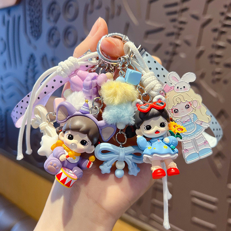 Creative Handmade diy น่ารักเม็ด zorra ลูกปัดพวงกุญแจจี้ตุ๊กตาน่ารักสาวหัวใจกระเป๋าตุ๊กตาจี้