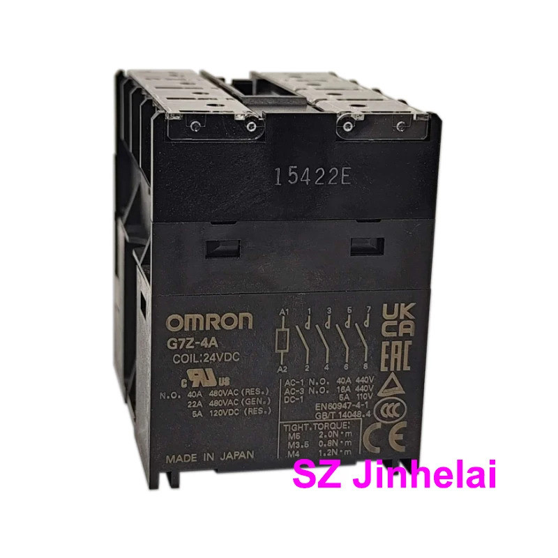 G7Z-4A 24VDC แท้ที่มีประสิทธิภาพ Power Relay DC24V เสริม Contacts โมดูลผสม