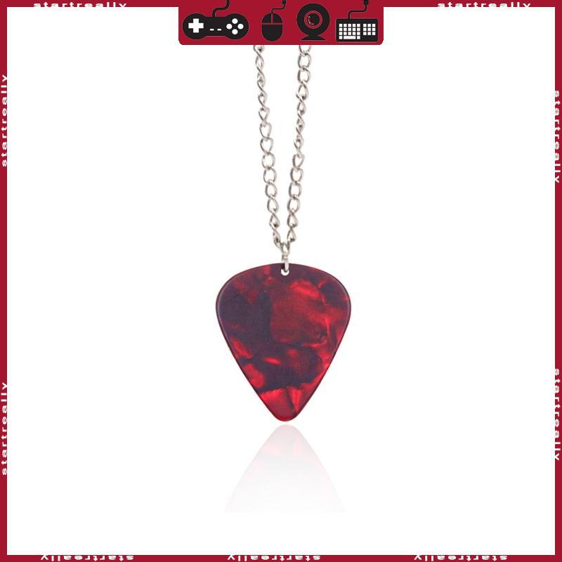 ST ฟิล์มสยองขวัญ Eddie Munson Guitar Pick Pendant Necklace for TV Drama Fans Friend