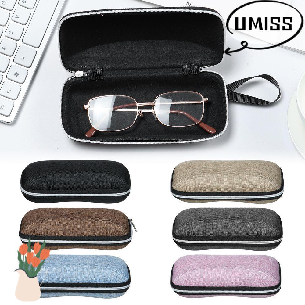 UMISS กล่องแว่นตาแฟชั่นซิป Travel Office ที่ใส่แว่นตา