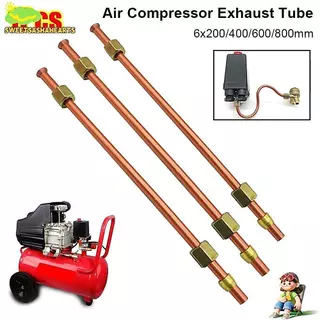 SWEE 1 ชิ้นความดันบรรเทาวาล์วหลอด,อลูมิเนียมทองแดง-plated Bendable Air Compressor ไอเสียหลอด,ทนทาน 200/400/600/800 มิลลิเมตร Air Line ท่อฮาร์ดแวร์เครื่องมือ