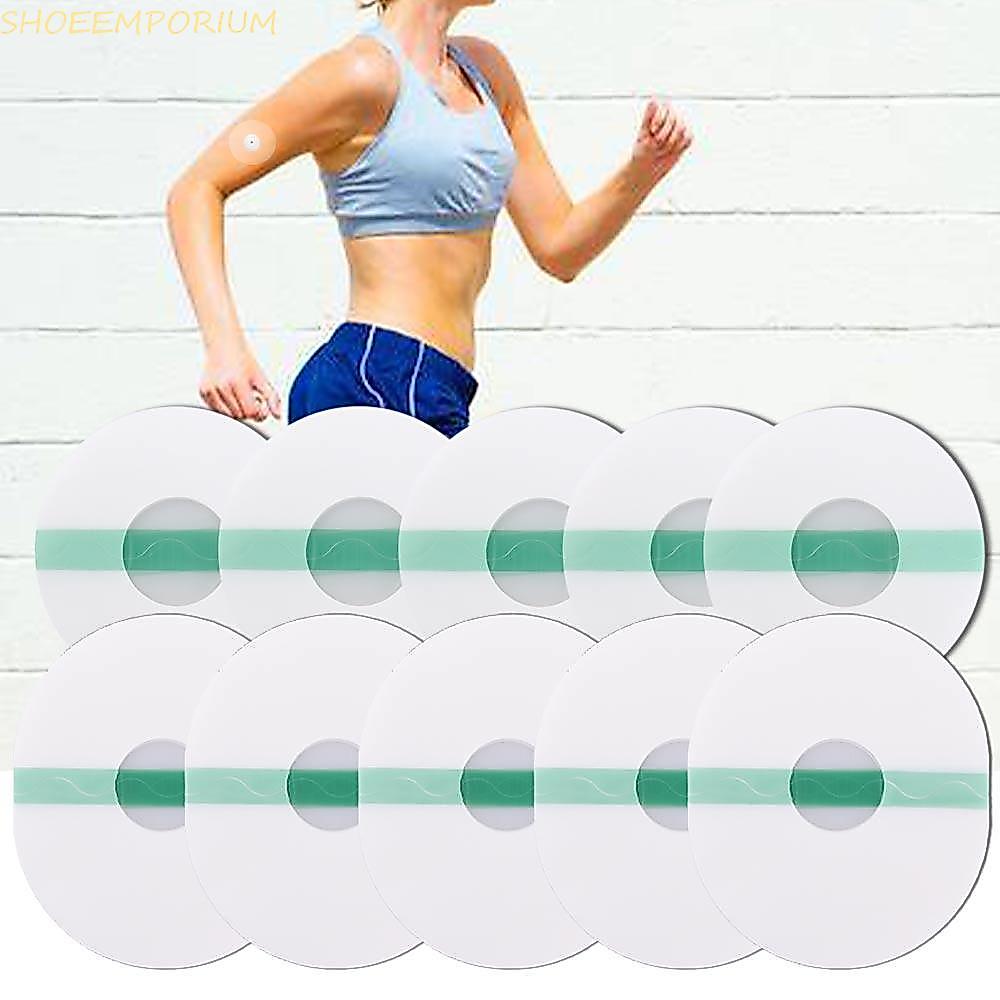 SHOEEMPORIUM Sensor Patch Hypoallergenic Sports Pre Cut Back Paper CGM Round Oval Latex-free Fix Patch