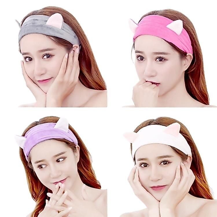 ที่คาดผมหูแมว นุ่มพิเศษ ที่คาดผมสำหรับล้างหน้าสำหรับผู้หญิง ที่คาดผมหูแมว น่ารัก สำหรับแต่งหน้าและเล่นกีฬา พร้อมส่ง
