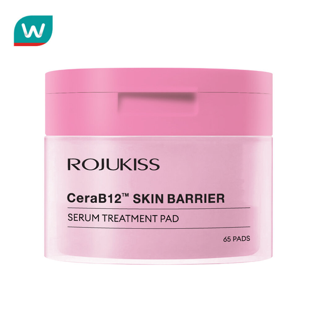 Rojukiss โรจูคิส เซราบี12 สกิน แบริเออร์ เซรั่ม ทรีตเมนต์ แพด 65 แผ่น