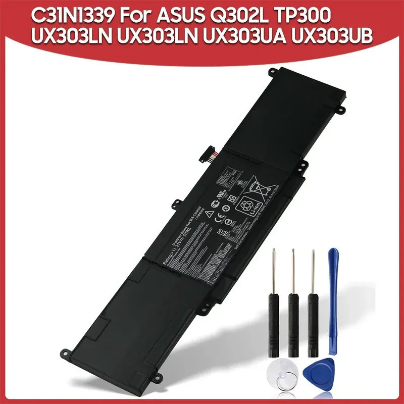 แบตเตอรี่ทดแทน C31N1339 สำหรับ ASUS TP300 TP300L Q302 Q302L UX303 UX303L UX303LA UX303U UX303LN