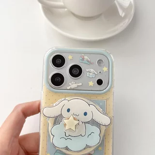 ปลอกปกแข็งเข้ากันได้กับ iPhone 15 15Pro 15ProMax 16 16Pro 16ProMax 17 17Pro 17ProMax เคสแม่เหล็กลายสุนัขน่ารัก