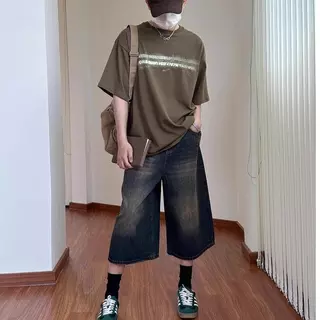 กางเกงยีนส์ผู้ชาย 7 ชิ้นสวมใส่สบายสลิมฟิตฤดูร้อน