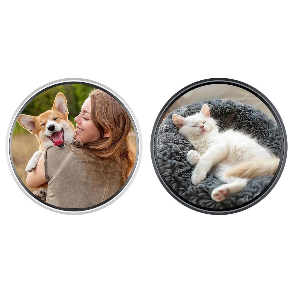 หมุดตราดิจิตอล Electronic Smart Cyber Badge Digital Screen Cyber Badge 1.85 นิ้ว juavn