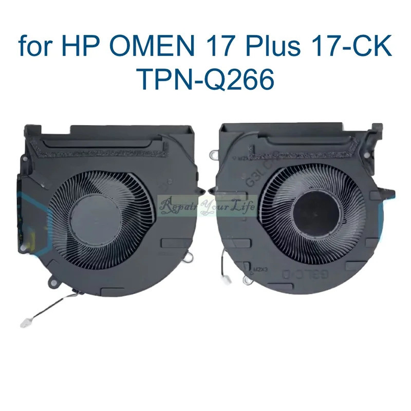 CPU GPU พัดลมระบายความร้อนสําหรับ HP OMEN 17 Plus 17-CK TPN-Q266 17-ck0196ng ck2000 ck0000 M78888 M7