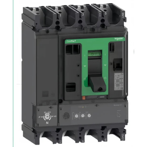 Performance คุณภาพสูงพลาสติกกรณี Circuit Breaker NSX630N 50kA AC 4P4D 630A 2.3 C63N42D630