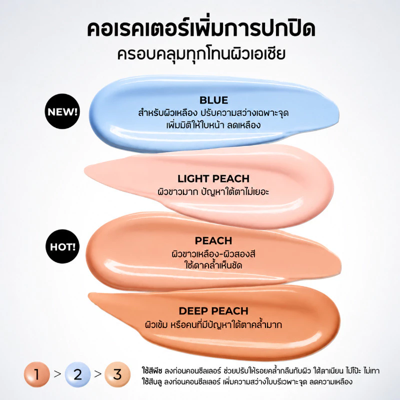 BEAUTILAB A2P Concealer Peach Corrector Blue Corrector 2.5g thumbnail 3
