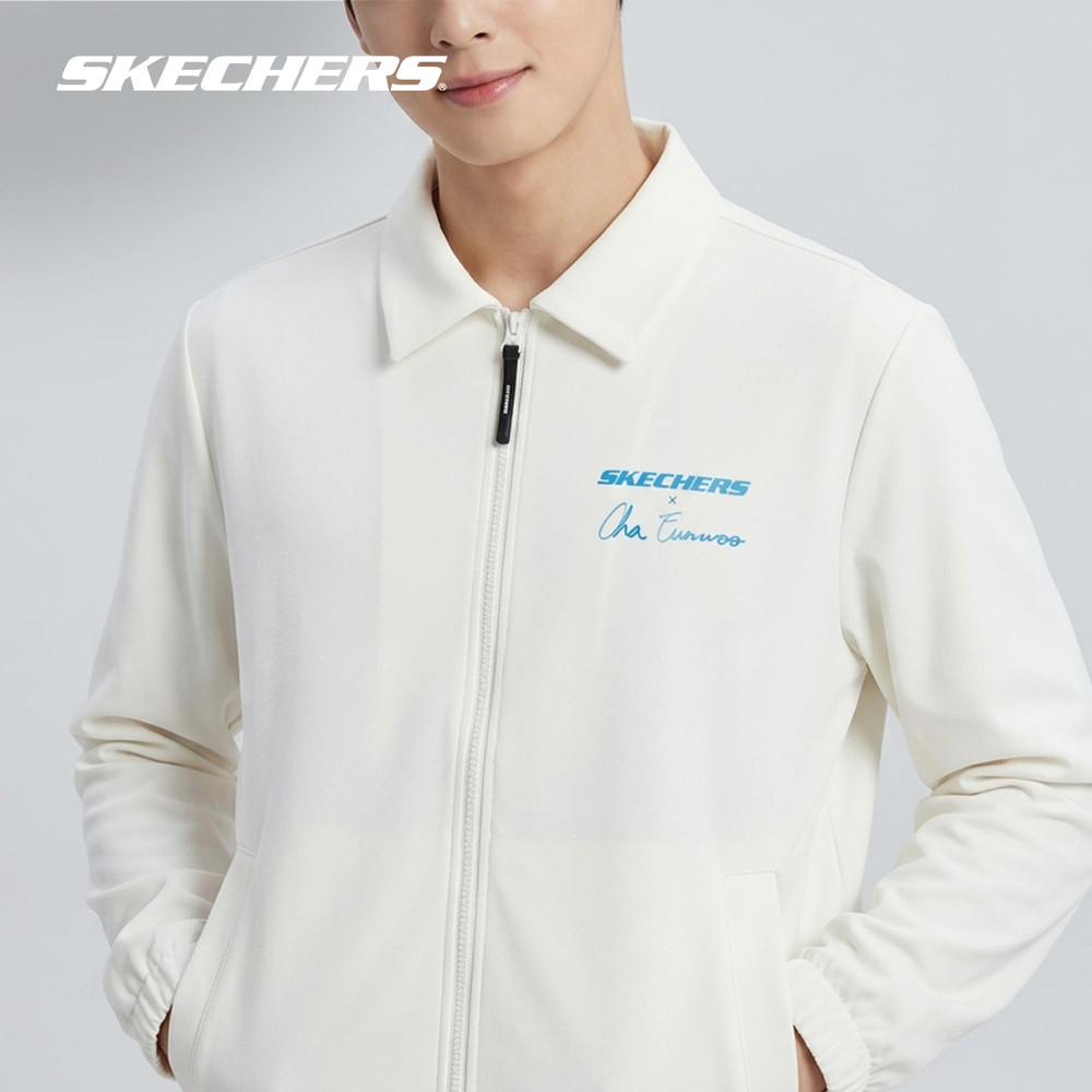 Skechers สเก็ตเชอร์ส เสื้อแจ็คเก็ตยูนิเซ็กส์ Unisex SKECHERS X CHA EUN WOO Jacket Apparel - SL225U58
