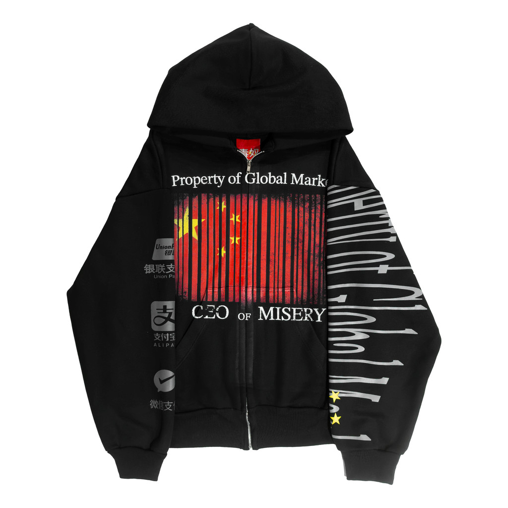 Hip Hop Chinatowne Grunge Hoodies Street Wear Harajuku Casual เสื้อผ้าผู้ชาย Y2k เสื้อผ้า