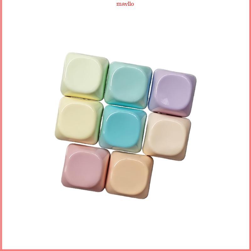 MAVLO Universal Rainbow PBT Round Keycap MOA ความสูง Keycaps สําหรับคีย์บอร์ดแบบกลไกกระจกพื้นผิวเรีย