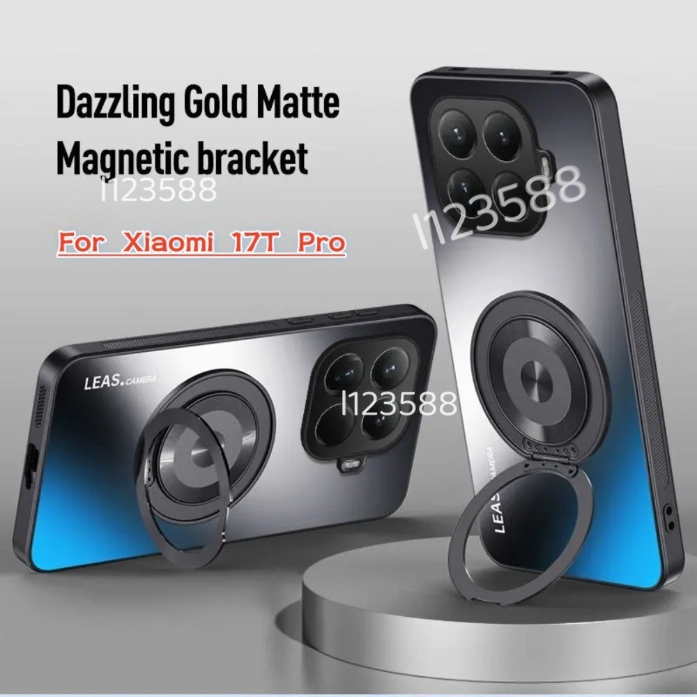 สําหรับ Xiaomi 17TPro 2026 กรณีหรูหรา Matte 360° วงเล็บปกหลังสําหรับ Xiaomi 17T 17TPro Xiaomi17T Pro 5G แม่เหล็กกันกระแทกกันชน Funda