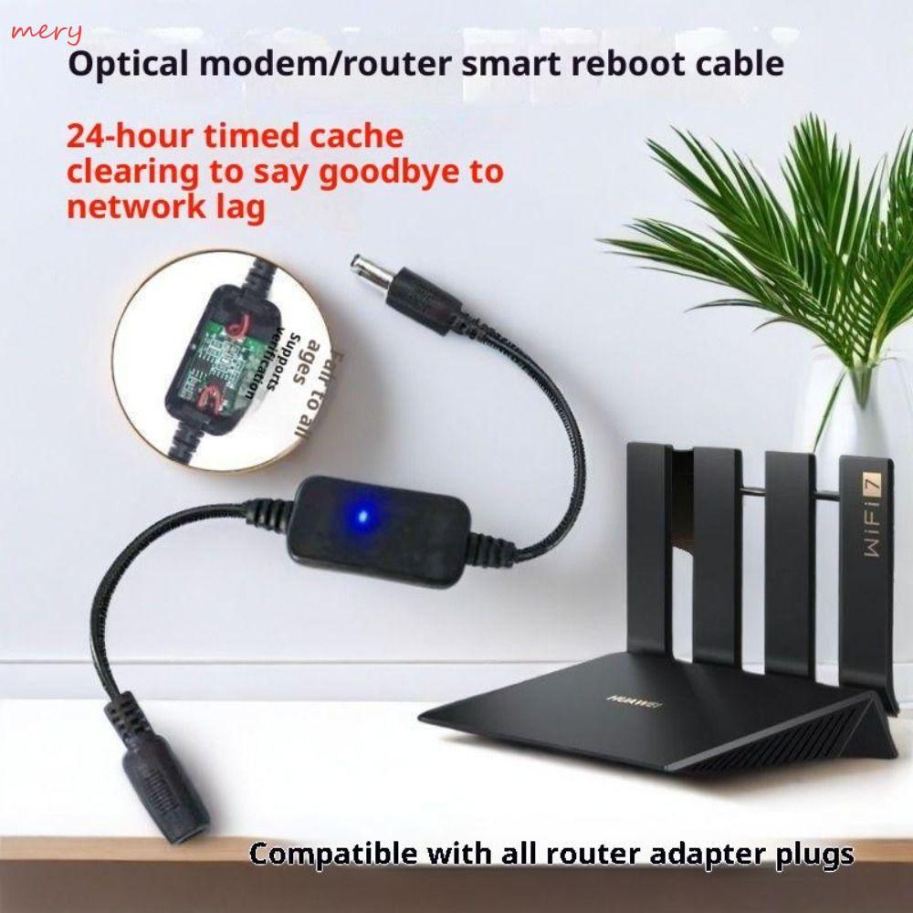 โมดูลรีเซ็ตเราเตอร์ MERY, อินเทอร์เฟซ 5.5x2.1 มม. DC 5V-15V WiFi เราเตอร์ Rebooter, ประสิทธิภาพสูง 24H Timing Plug and Play Router รีเซ็ตอัตโนมัติ Line Optimization