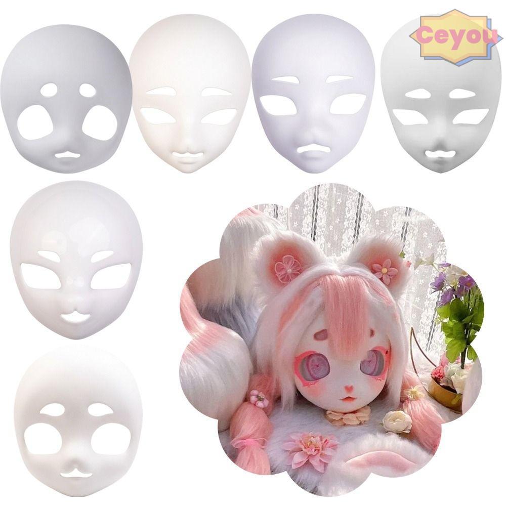 CEU Kigurumi ฐาน Beast Skull , สัตว์ DIY Cat Head Skull, พลาสติกคอสเพลย์ Fursuit ฐานหัวอะนิเมะ Party