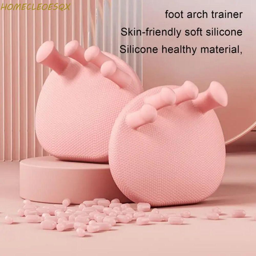 HOMECLEEOESQX 1 คู่เท้า Arch Trainer, ขาบาง Anti Drop Toes Separator, Foot Care เครื่องมือน้ําหนักเบา Soft Comfort Overlopping Toes Corrector ฟิตเนส