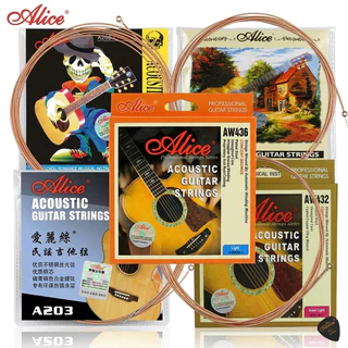Alice สายกีตาร์โปร่ง 10-52 ชุด A203 A206 AW432 AW436 12-53 เคลือบกันสนิม A206 ไนลอนกีตาร์คลาสสิกอุปกรณ์เสริม