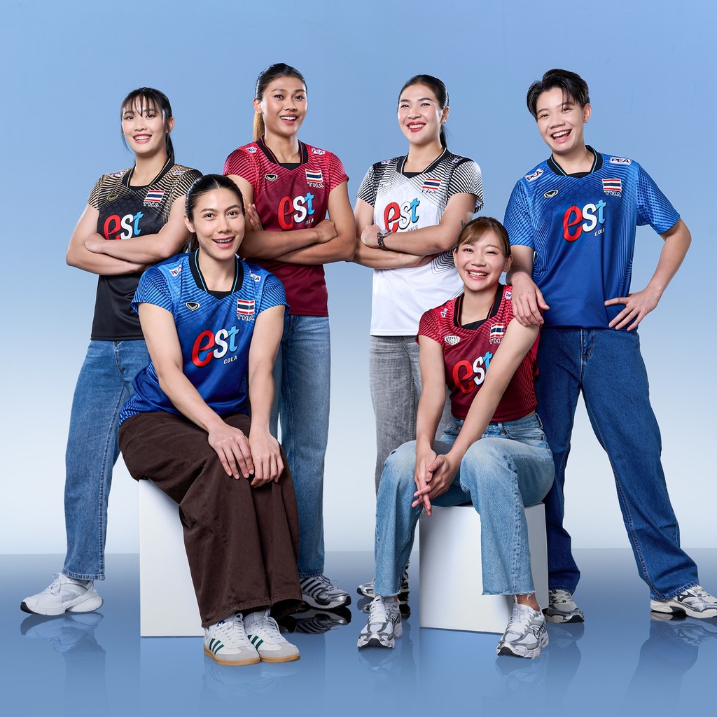 GRAND SPORT เสื้อวอลเลย์บอลทีมชาติหญิงแขนสั้น VNL 2026 รหัส : 014383