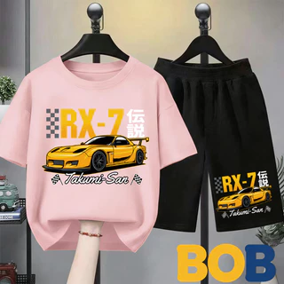 TM [พร้อมส่ง]ชุดเด็กผู้ชาย ชุดสปอร์ต ลายรถแข่ง วินเทจสายมู ชุดบ้านเด็กชาย เสื้อผ้าเด็ก ผ้าใส่สบาย ไม้้อับ#0125