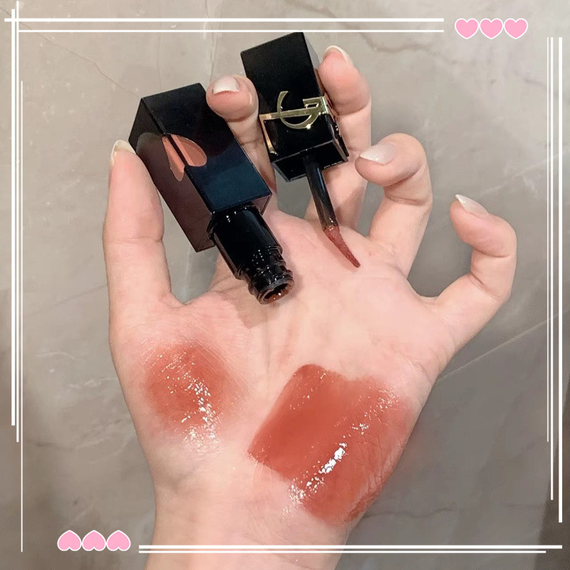 พร้อมส่ง💕YSL Black Tube Water Light Lip Glaze Mirror New Color # 440 # 233 # 234 # 416 # 441 # 620 # 621 # 622 💕 ลิปกลอส