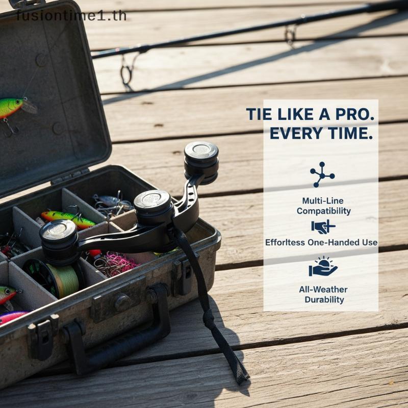[Fusion] Fishing Knotter FG Bobbin Winder Assist Tool Simple Fast Knotting สําหรับทุกสายการใช้งานกลา